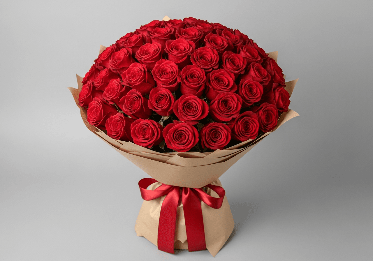 Букет троянд 51 шт